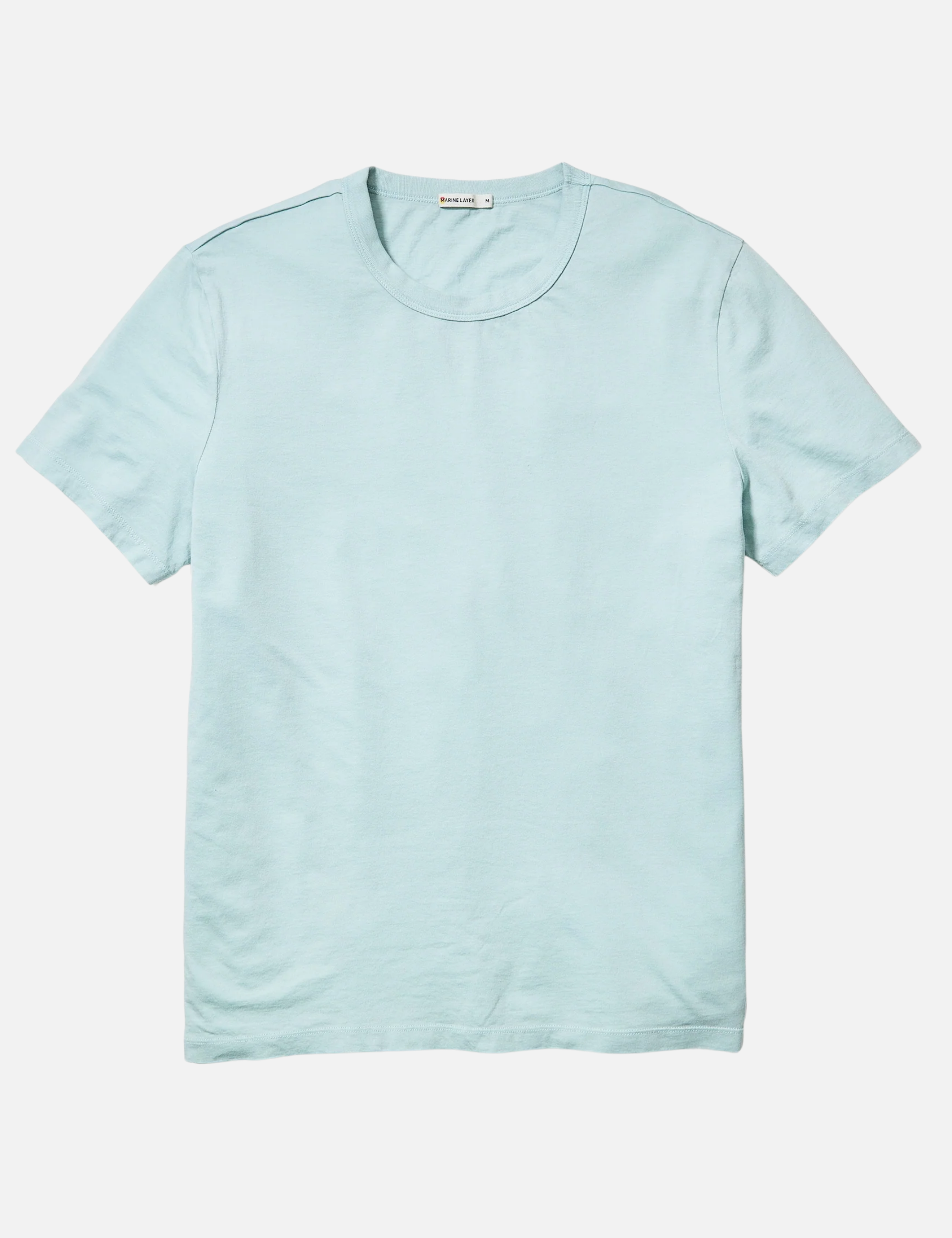 Marine Layer Signature Sea Change Crew Tee Icy Morn Light Blue Men’s T-Shirt for Men Spring Summer Tops Shirts Athens GA Georgia Kempt Menswear Store Near Me