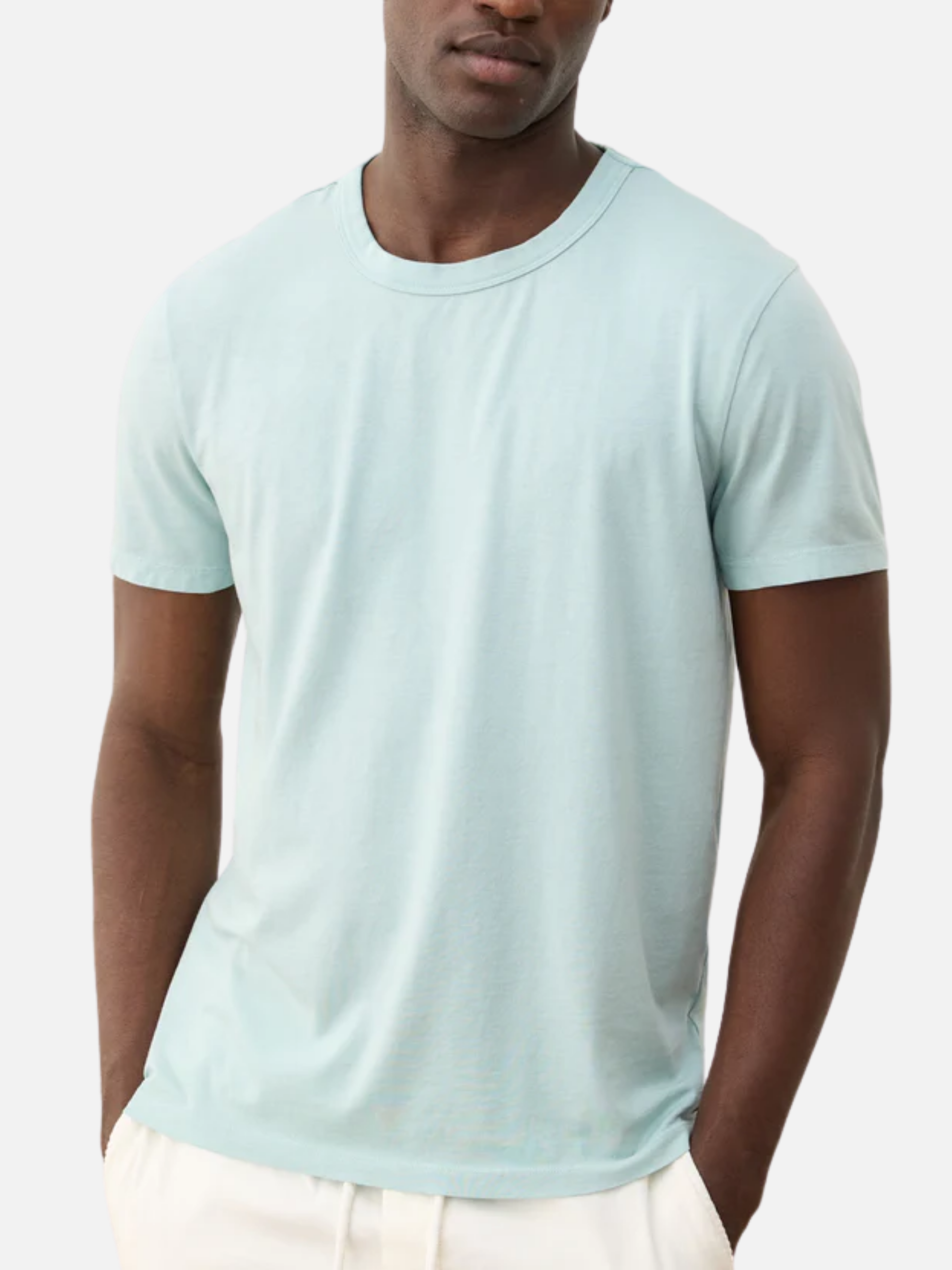 Marine Layer Signature Sea Change Crew Tee Icy Morn Light Blue Men’s T-Shirt for Men Spring Summer Tops Shirts Athens GA Georgia Kempt Menswear Store Near Me