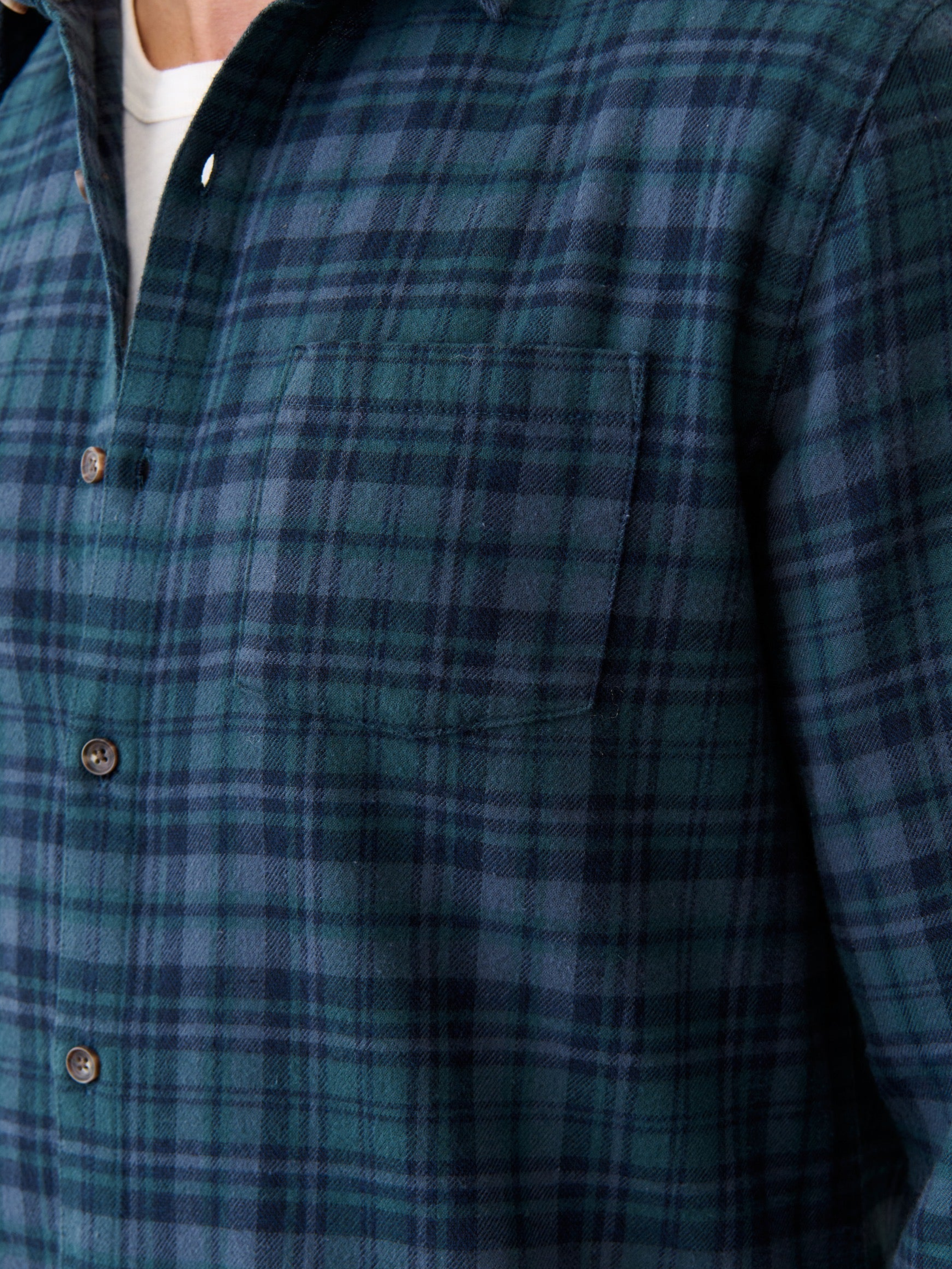 Marine Layer Tahoe Flannel Shirt Soft Long Sleeve Collared Button Up Pattern Fall Winter Men’s LS Tops for Men Green Navy Plaid Athens GA Georgia Kempt Menswear Store Near Me