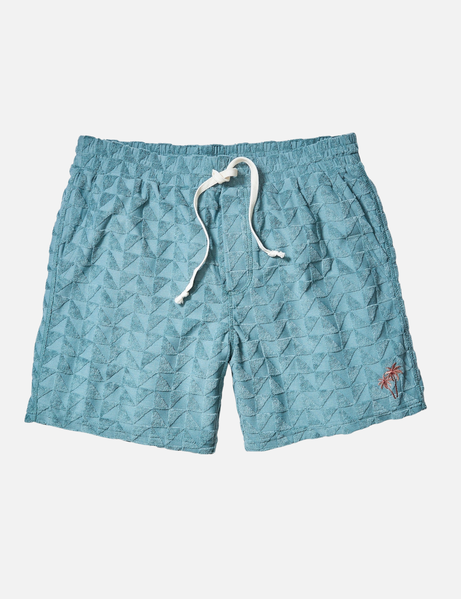 Marine Layer Towel Terry 6” Inch Short North Atlantic Blue Terrycloth Textured Beach Shorts for Men Men’s Bottoms Spring Summer Drawstring Elastic Waistband Athens GA Georgia Kempt Menswear Store Near Me