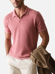 Marine Layer Liam Sweater Polo - Withered Rose