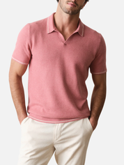 Marine Layer Liam Sweater Polo - Withered Rose