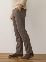 Marine Layer Saturday Houndstooth Slim Straight Leg Pants Chino Chinos Men’s Bottoms for Men Dark Taupe Pattern Athens GA Georgia Kempt Menswear Store Near Me
