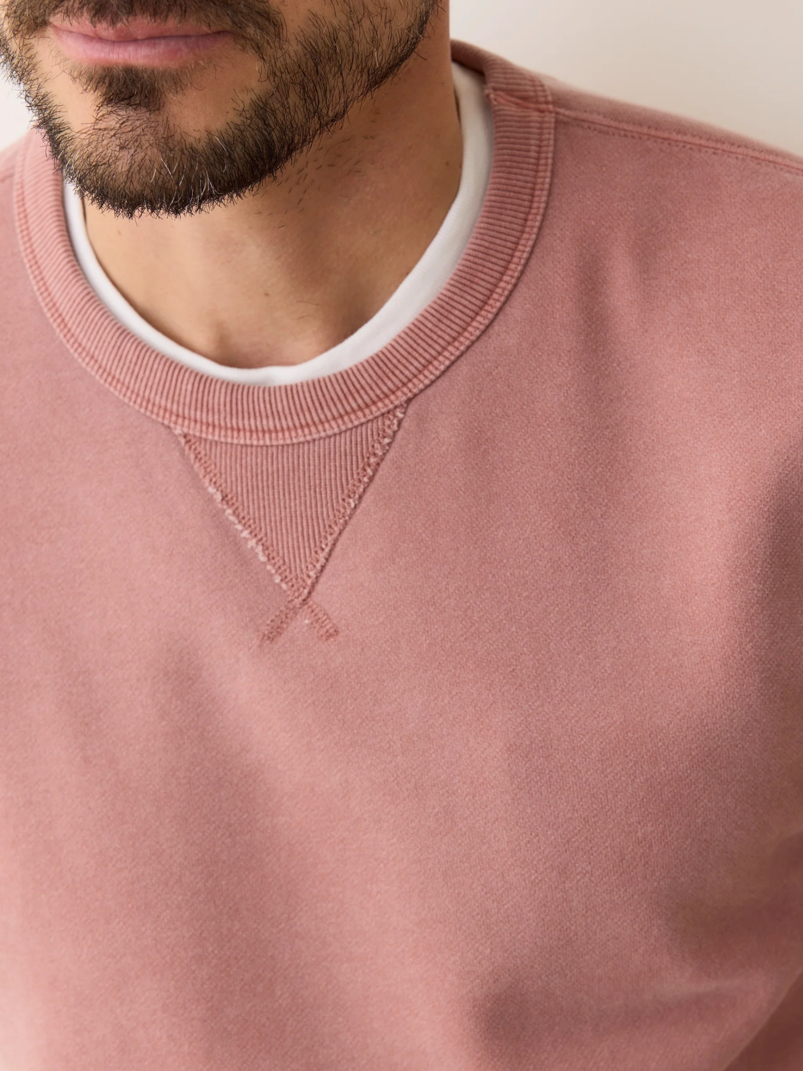 Marine Layer Relaxed Cloud 9 Fleece Crewneck Sweatshirt Ash Rose Mens Kempt Athens Georgia Clothing Guys