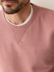 Marine Layer Relaxed Cloud 9 Fleece Crewneck Sweatshirt Ash Rose Mens Kempt Athens Georgia Clothing Guys