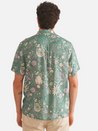 marine layer tencel linen resort shirt green floral kempt athens ga georgia men's clothing store