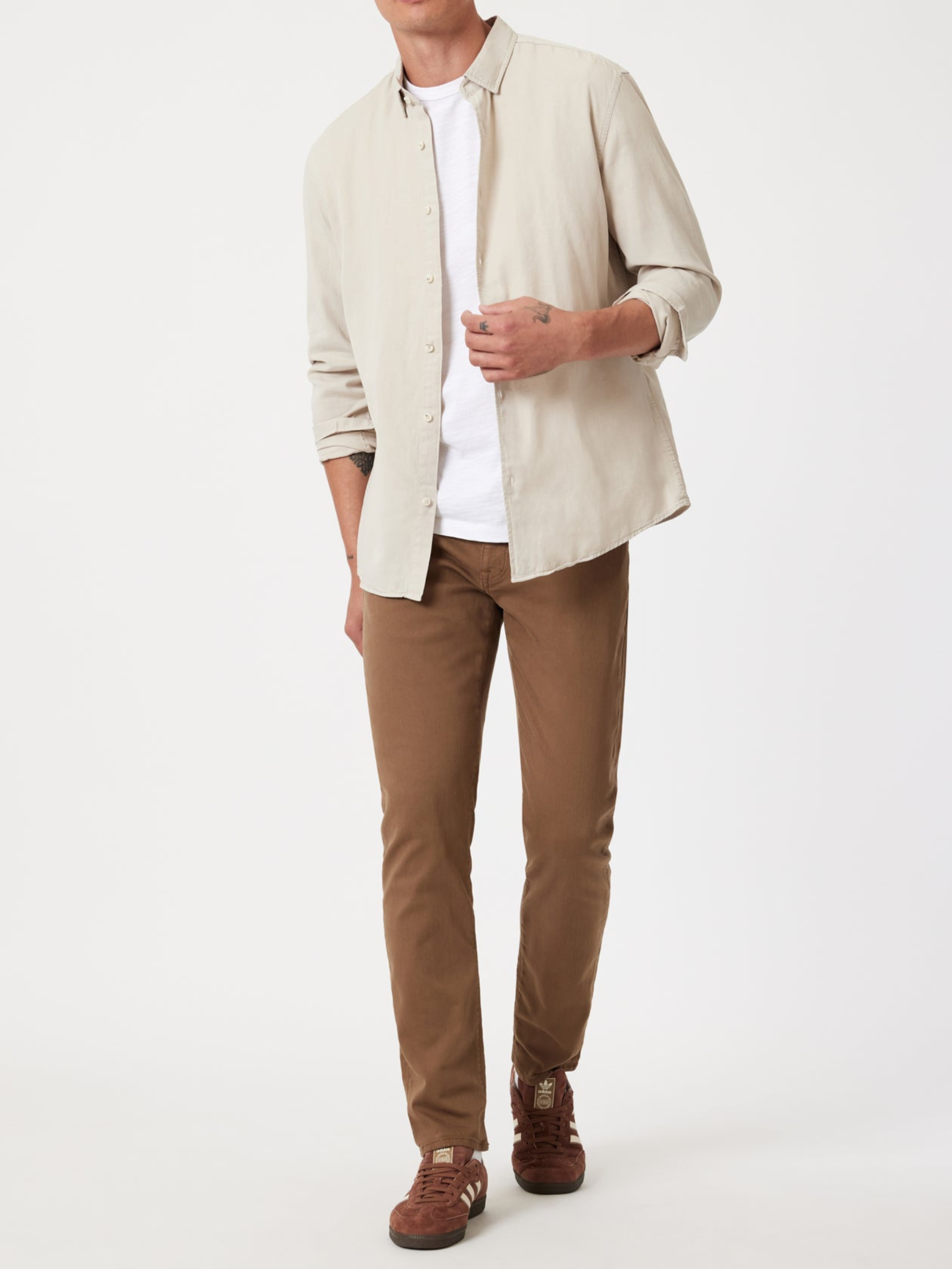 Mavi Marcus Slim Straight Leg Jeans Fit Bronze Brown Men’s Denim Bottoms Supermove Stretch Kempt Athens Menswear Store