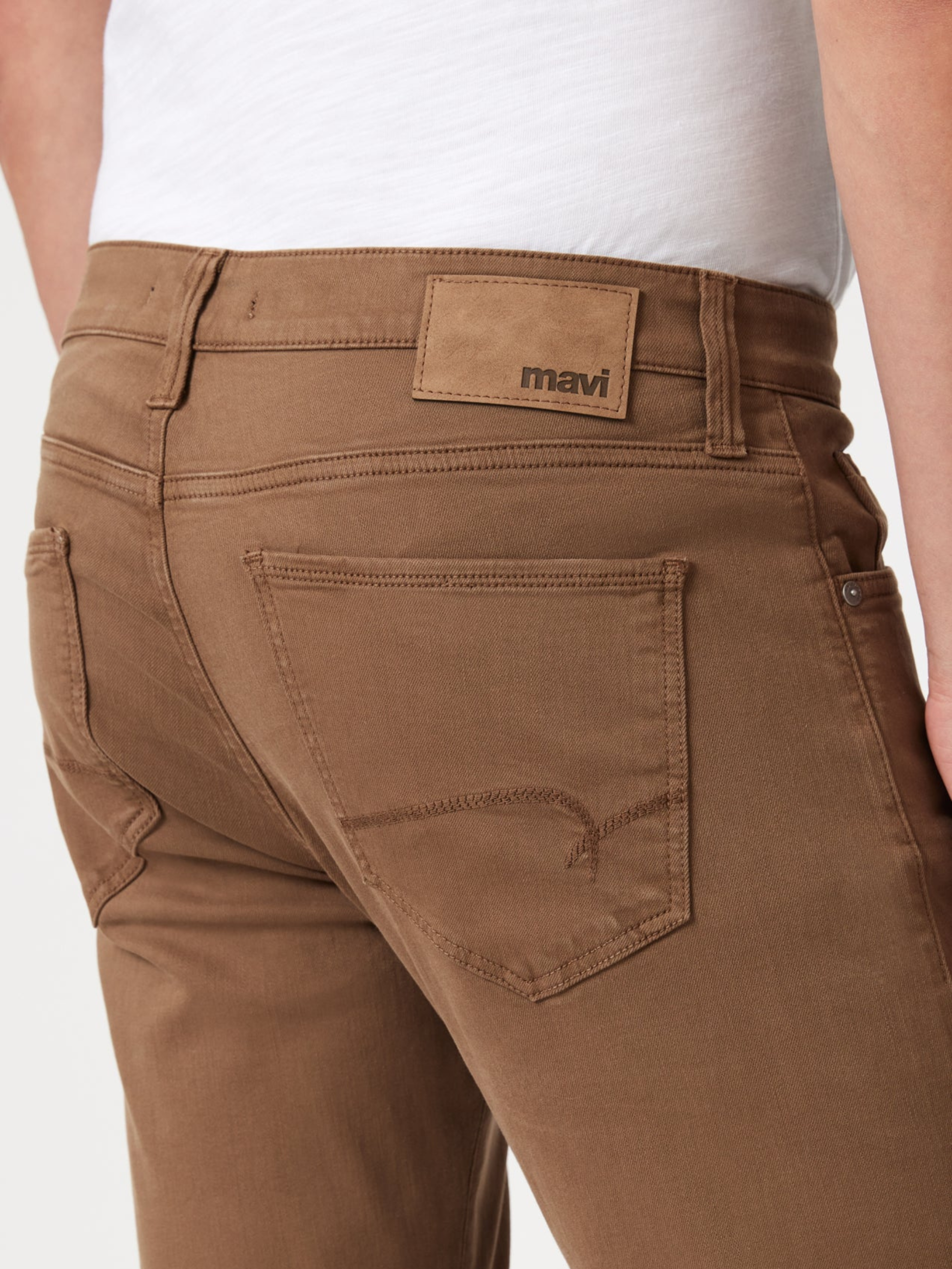 Mavi Marcus Slim Straight Leg Jeans Fit Bronze Brown Men’s Denim Bottoms Supermove Stretch Kempt Athens Menswear Store