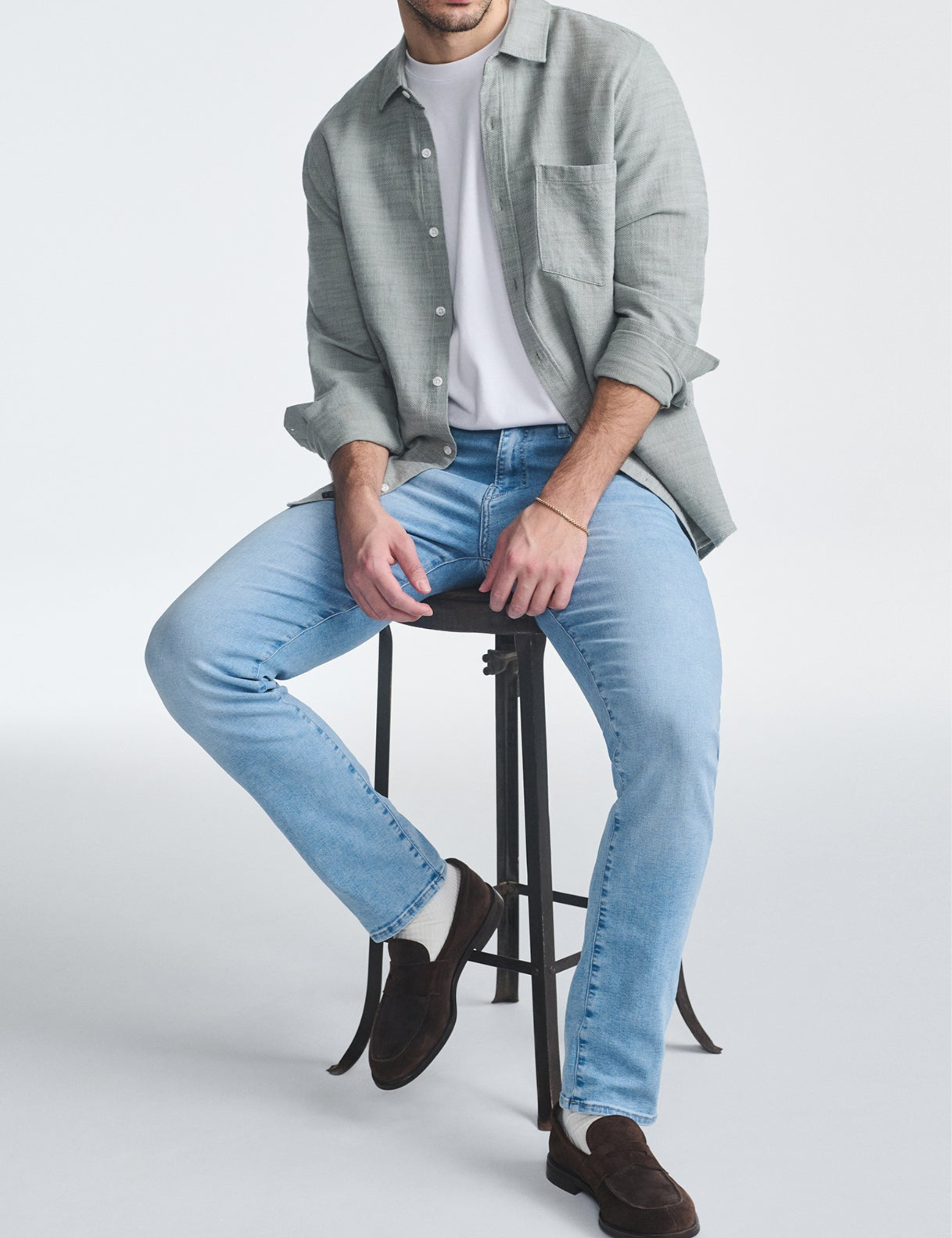 Mavi Marcus Slim Straight Fit Leg Jean Aqua Feather Blue Men’s Denim Spring Summer Pants Bottoms for Men Athens GA Georgia Kempt Menswear Store Near Me