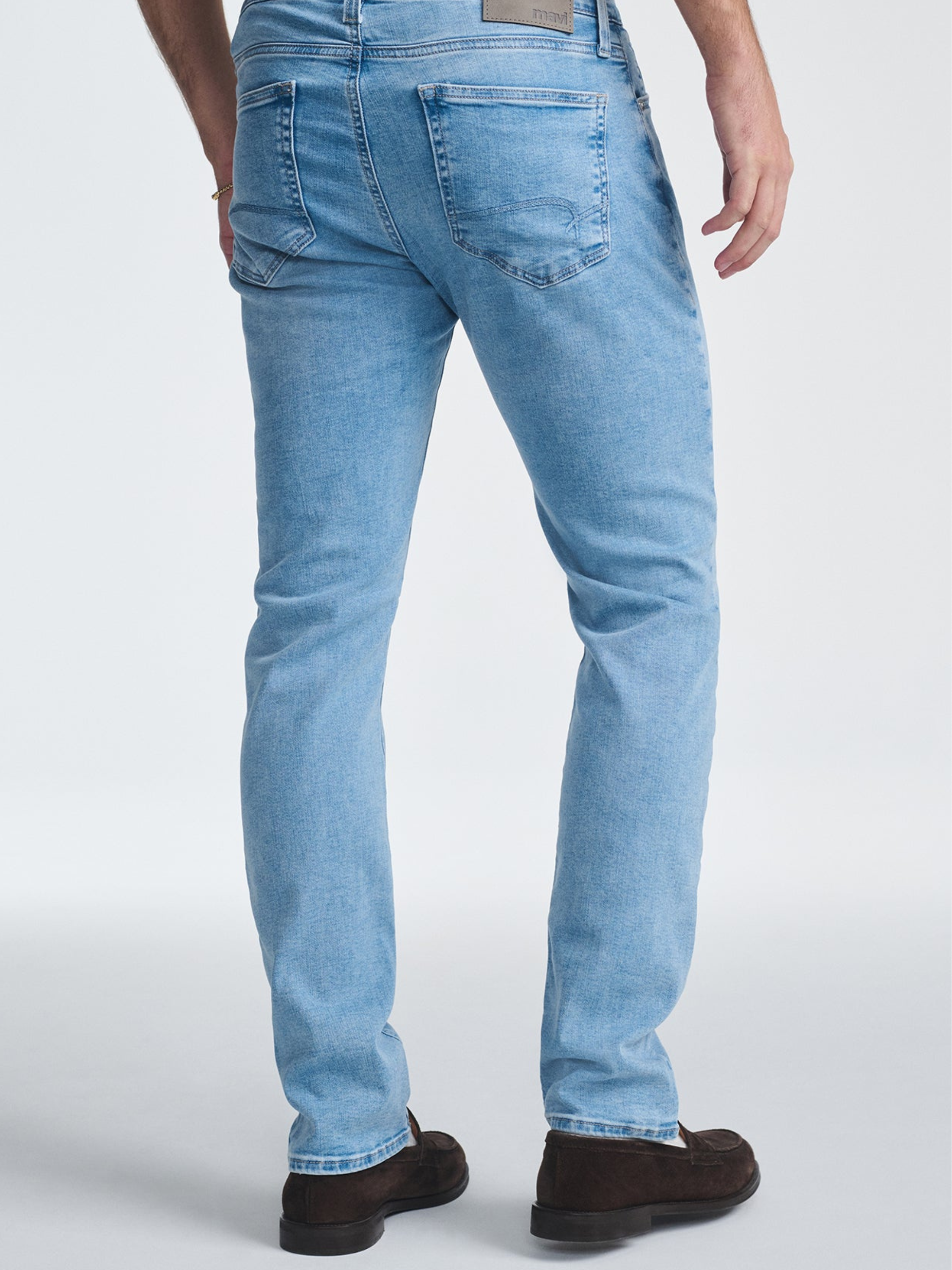 Mavi Marcus Slim Straight Fit Leg Jean Aqua Feather Blue Men’s Denim Spring Summer Pants Bottoms for Men Athens GA Georgia Kempt Menswear Store Near Me