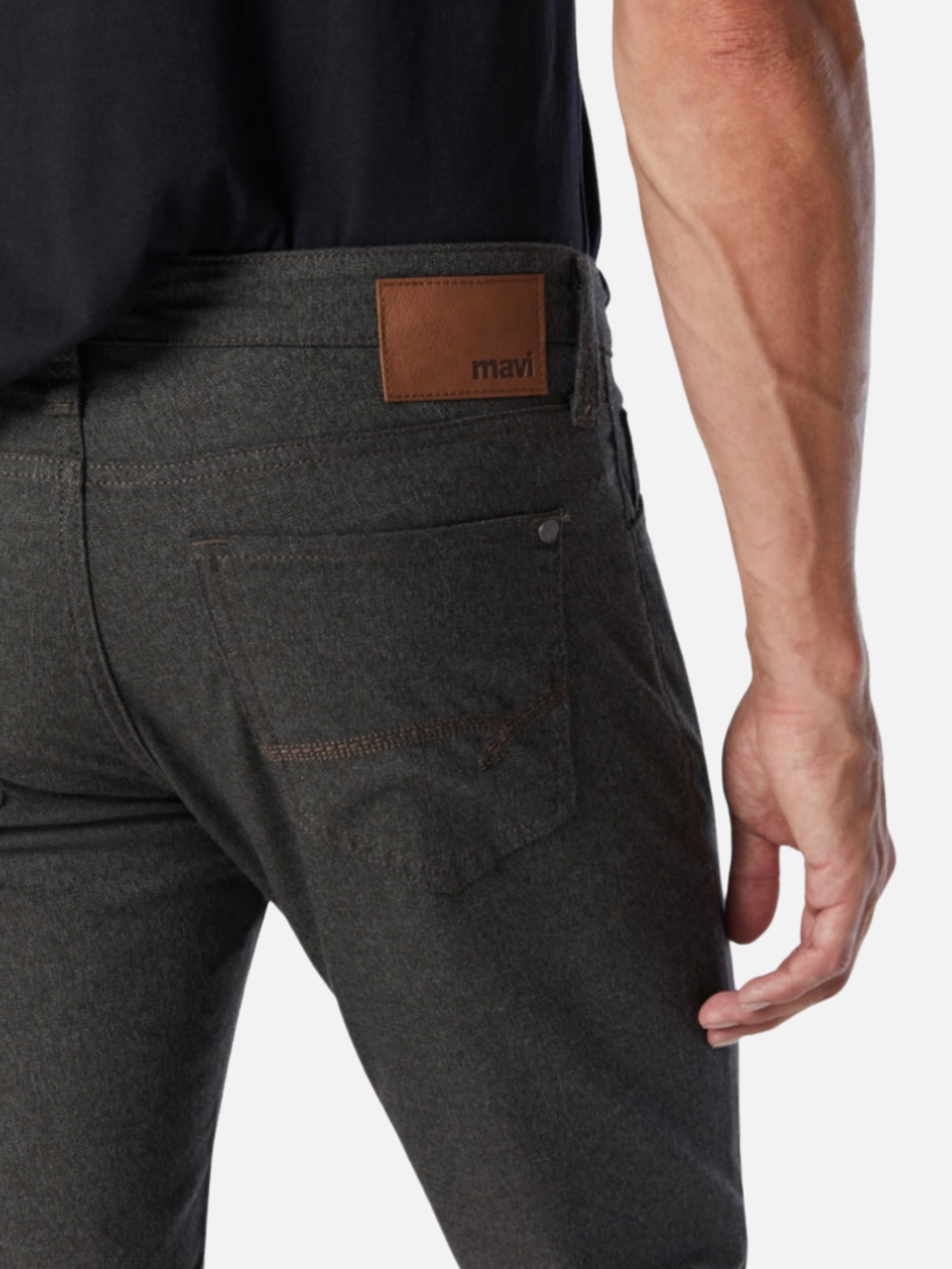 Mavi Marcus Slim Straight Leg Jean Brown Feather Tweed Dress Pant for Men Bottoms Athens GA Georgia Kempt Menswear Store Near Me