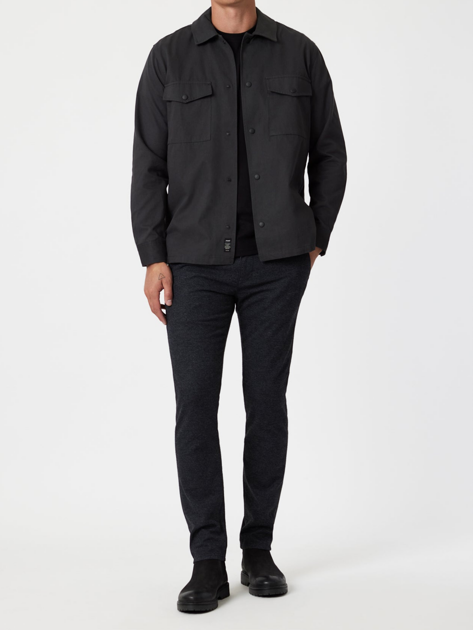 Mavi Milton Slim Straight Leg Navy Herringbone Men’s Jeans Denim Bottoms Pant for Men Mid Rise Athens Kempt Menswear Store GA Georgia 