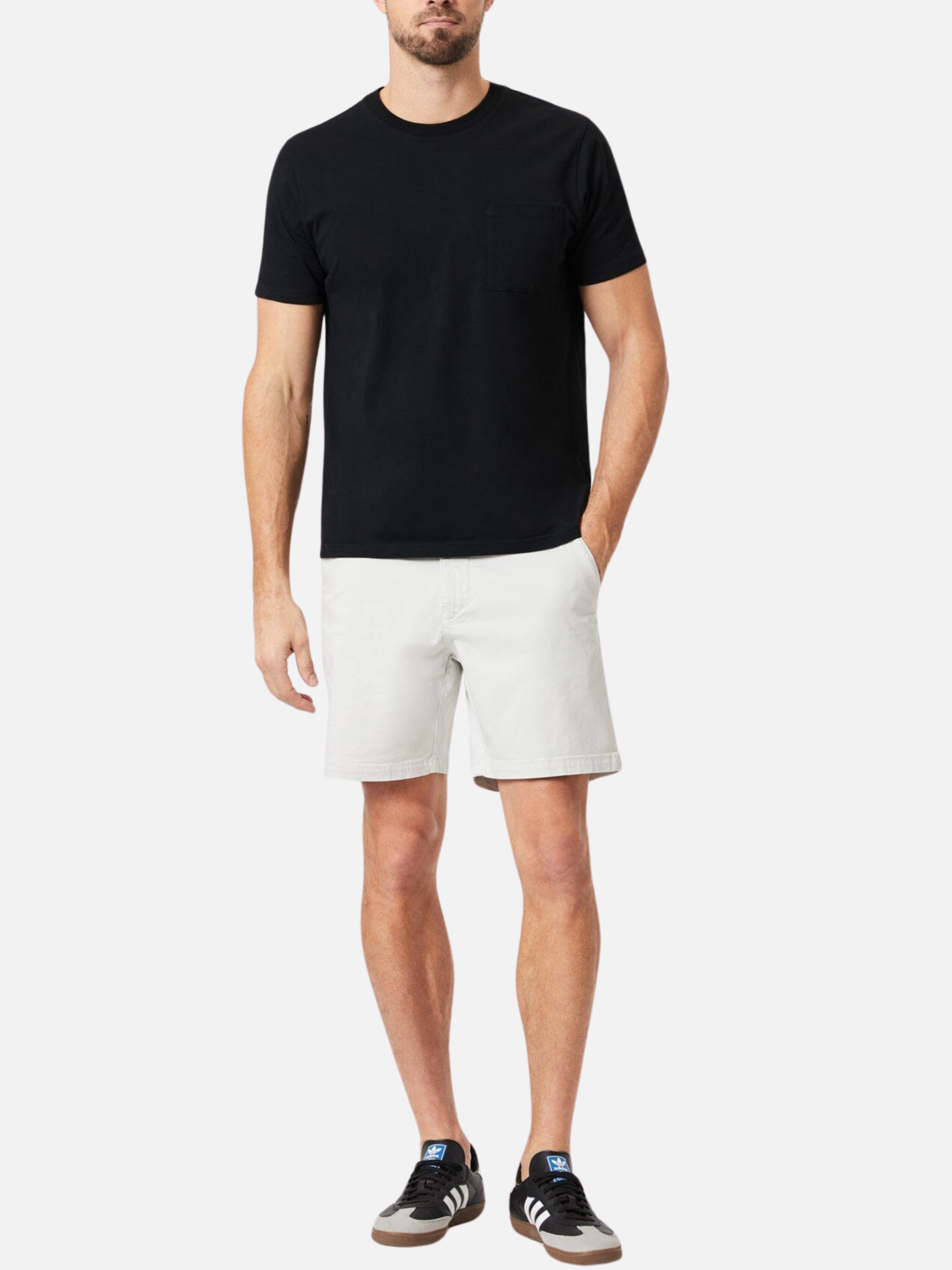 Mavi Nate Short 7 Inch Inseam Oyster Mushroom White Twill Men’s Bottoms for Summer Athens GA Georgia Kempt Menswear Store Near Me 