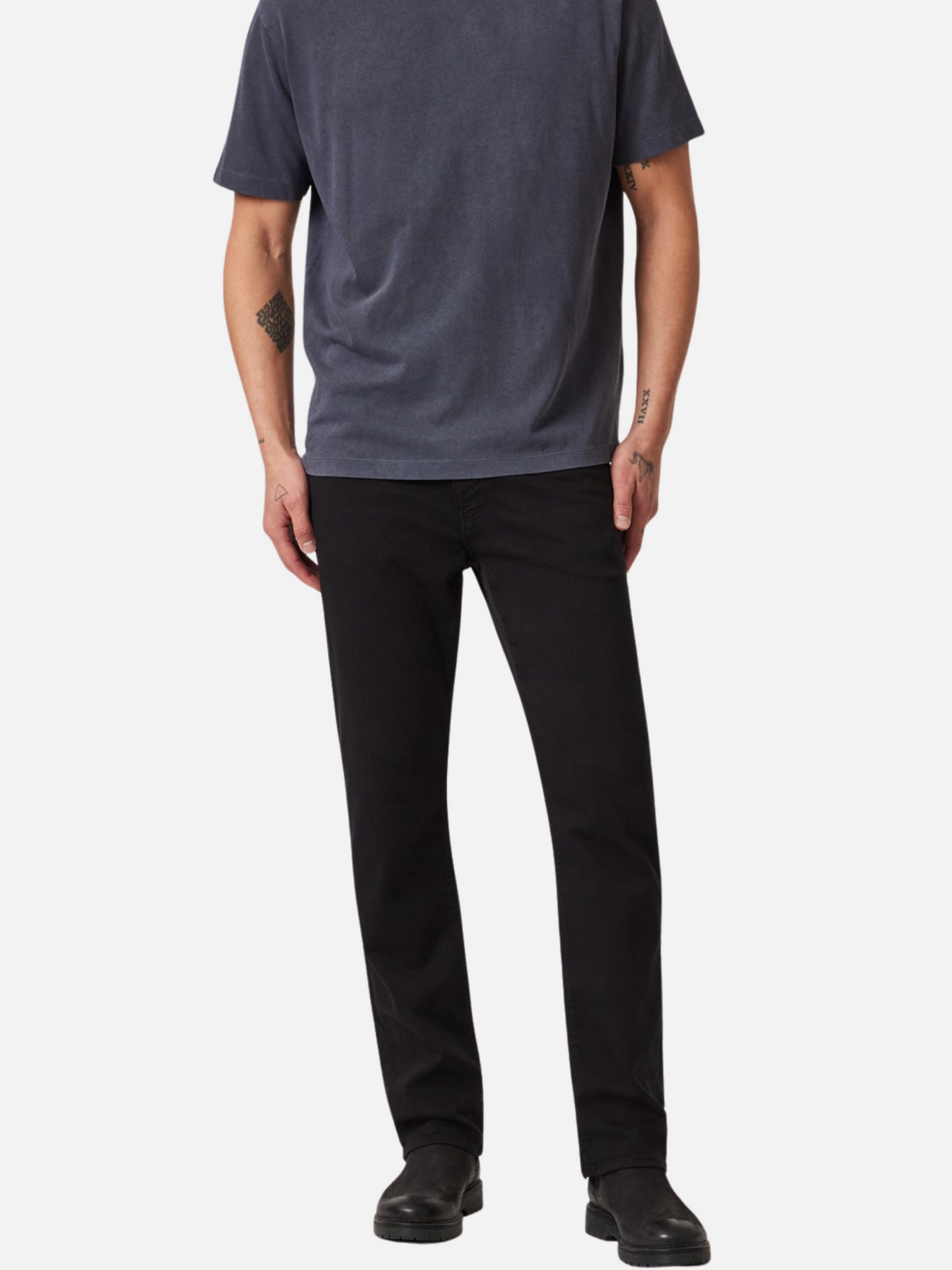 Mavi Zach Relaxed Fit Straight Jeans Black Feather Blue Wash Denim Pants Men’s Bottoms for Men Athens GA Georgia Kempt Menswear Store Near Me