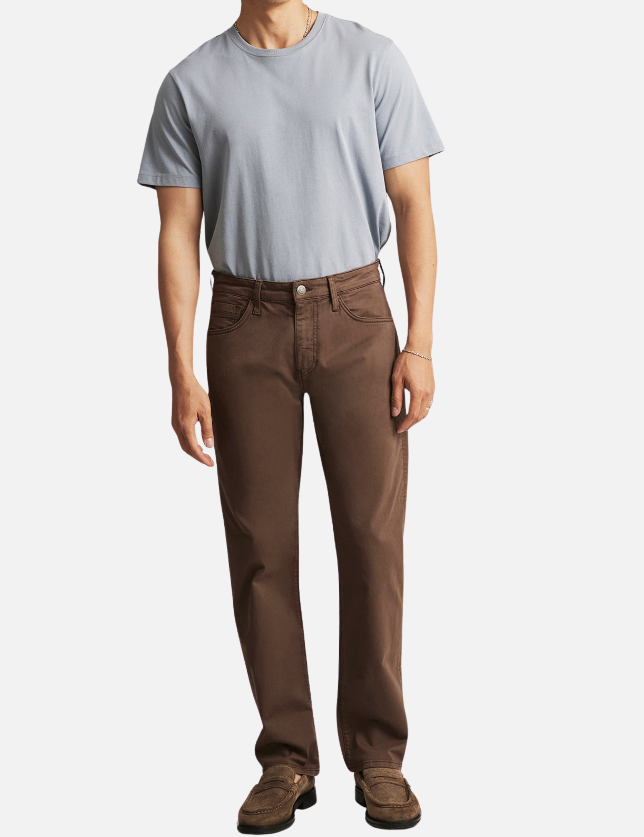 Mavi Zach Straight Jeans Relaxed Fit Men’s Pants Bottoms for Men Twill Mocha Brown Athens GA Georgia Kempt Menswear Store Near Me