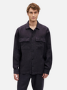 mavi two pocket ls long sleeve shirt 100% linen periscope black kempt athens ga georgia men's clothing store