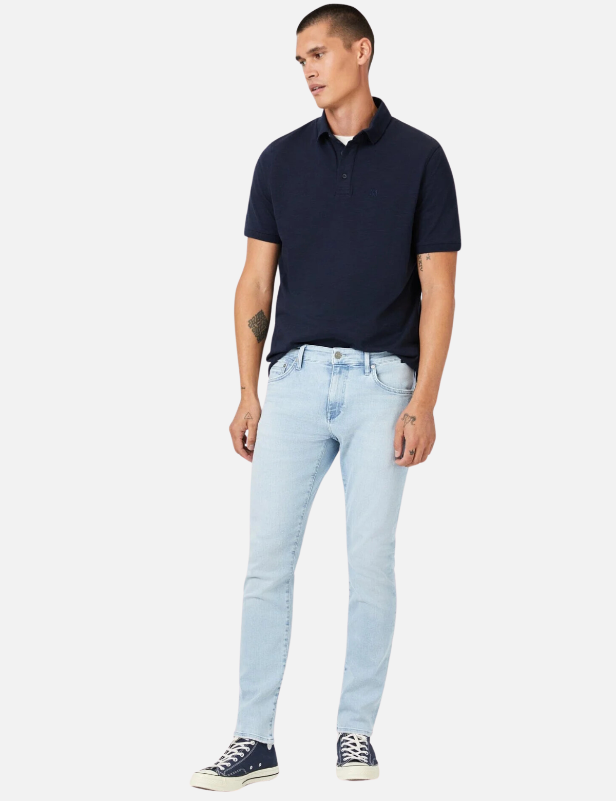 mavi jake slim jean bleached tonal organic vintage light wash organic cotton, polyester, elastane blend kempt athens ga georgia men's clothing store