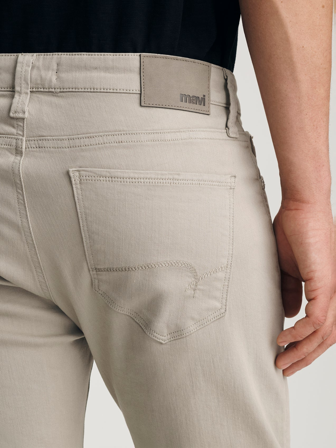 Mavi Marcus Slim Straight Jean Cumulus Cloud Beige Supermove Denim Kempt Mens Pants Athens Georgia Clothing Store for Guys UGA