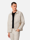 mavi victor denim jacket undyed cotton lyocell spandex chore jacket ecru natural sustainable kempt athens ga georgia men's clothing store