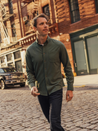 Mizzen + Main LS Long Sleeve City Flannel Spruce Heather Green Button Up Athens GA Georgia Kempt Menswear Store Near Me