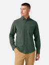 Mizzen + Main LS Long Sleeve City Flannel Spruce Heather Green Button Up Athens GA Georgia Kempt Menswear Store Near Me