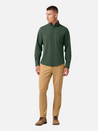 Mizzen + Main LS Long Sleeve City Flannel Spruce Heather Green Button Up Athens GA Georgia Kempt Menswear Store Near Me