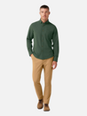 Mizzen + Main LS Long Sleeve City Flannel Spruce Heather Green Button Up Athens GA Georgia Kempt Menswear Store Near Me
