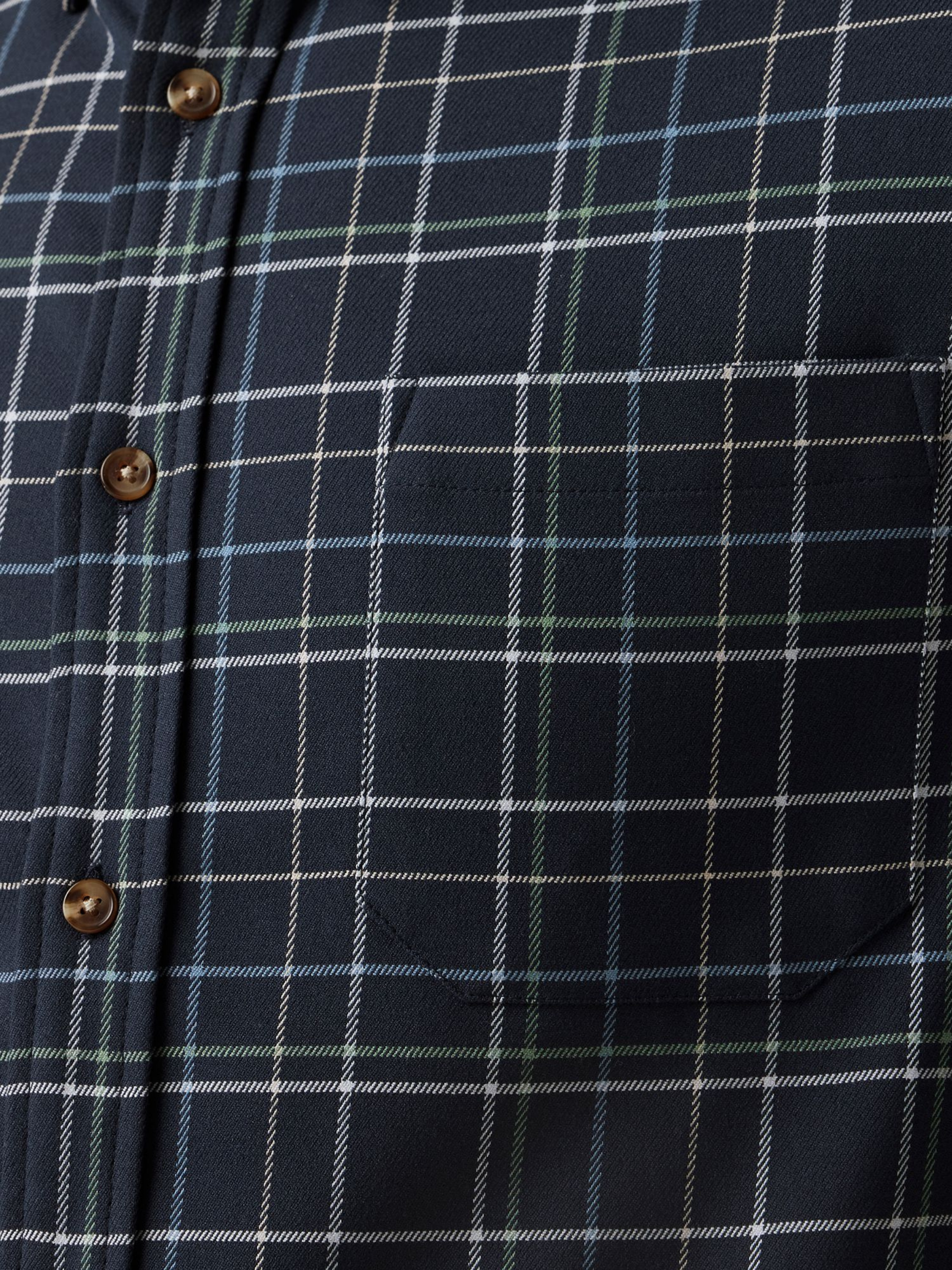 Mizzen + Main City Flannel Navy Andrew Plaid Blue LS Long Sleeve Men’s Button Up for Men Athens GA Georgia Kempt Menswear Store Near Me