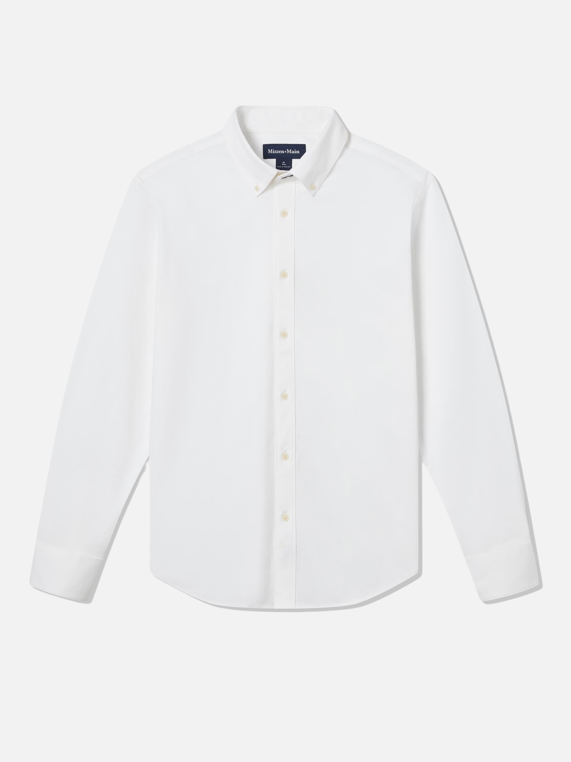 Mizzen + Main Ellis Oxford Men’s Shirt White Button Down Athens Kempt Menswear Store 