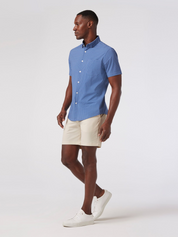 Mizzen + Main Helmsman Short 7” Inseam Inch Birch Taupe Ivory Light Cream Spring Summer Bottoms for Men Men’s Shorts Athens GA Georgia Kempt Menswear Store Near Me 