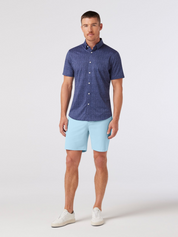 Mizzen + Main Helmsman 7 inch inseam Short Spring Summer Light Blue Men’s Shorts Bottoms for Men Athens GA Georgia Kempt Menswear Store Near Me
