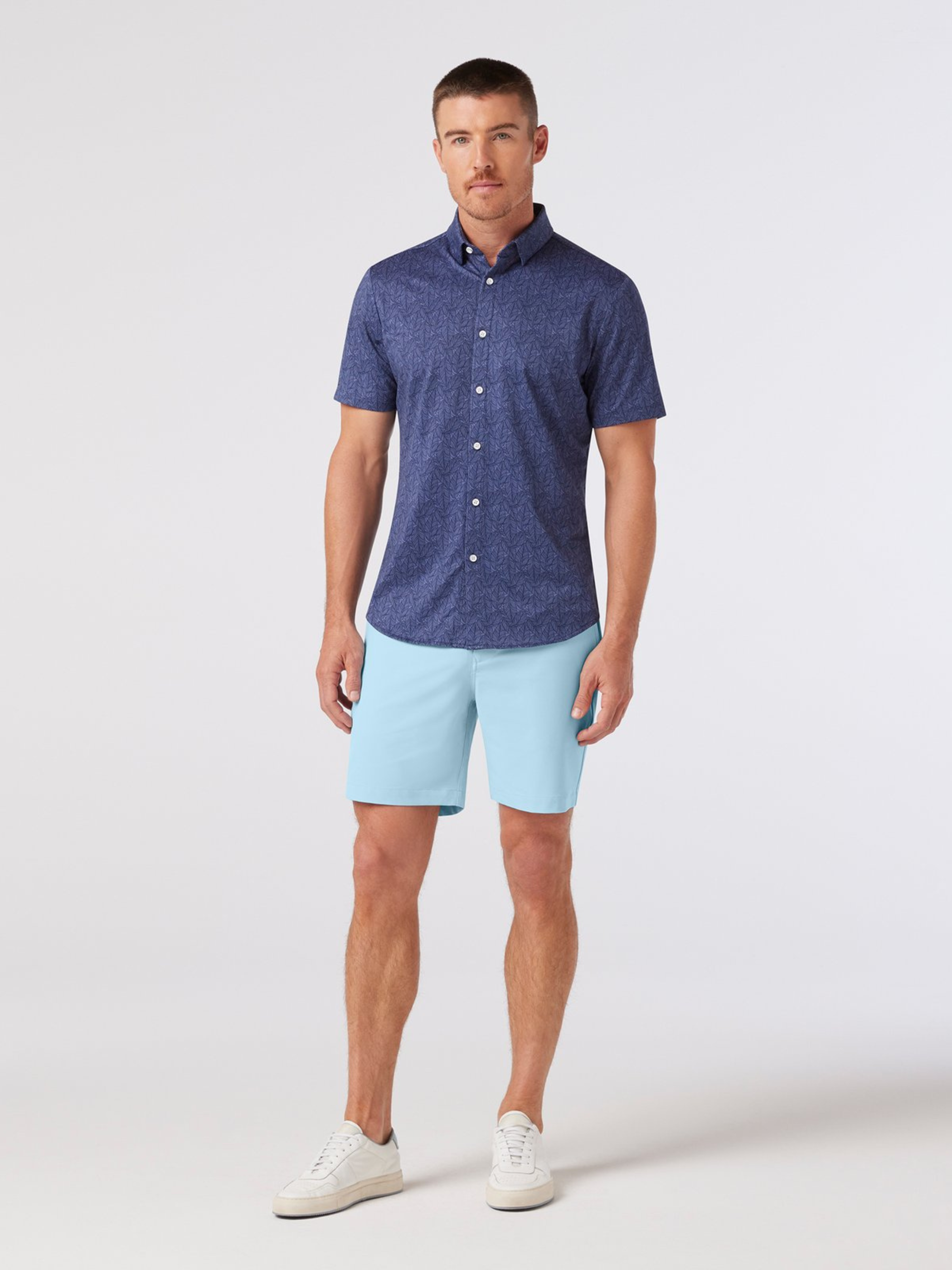 Mizzen + Main Helmsman 7 inch inseam Short Spring Summer Light Blue Men’s Shorts Bottoms for Men Athens GA Georgia Kempt Menswear Store Near Me