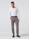 Mizzen + Main Leeward Formal LS Button Down Men’s Dress Shirt Aluminum Bennett Check Pattern Athens Kempt Menswear Store 