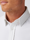 Mizzen + Main Leeward Formal LS Button Down Men’s Dress Shirt Aluminum Bennett Check Pattern Athens Kempt Menswear Store 
