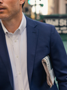 Mizzen + Main Leeward Formal LS Button Down Men’s Dress Shirt Aluminum Bennett Check Pattern Athens Kempt Menswear Store 