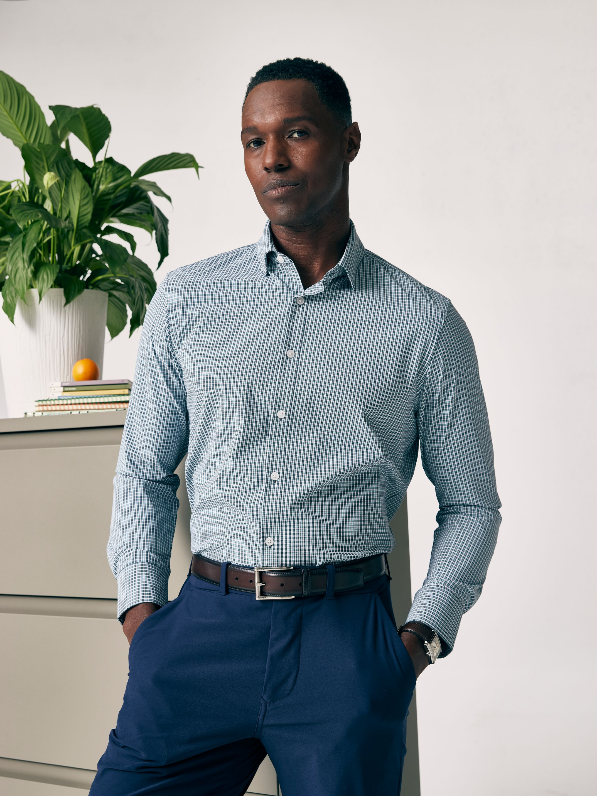 Mizzen + Main Leeward LS Dress Shirt - Fir Winston Check – Kempt