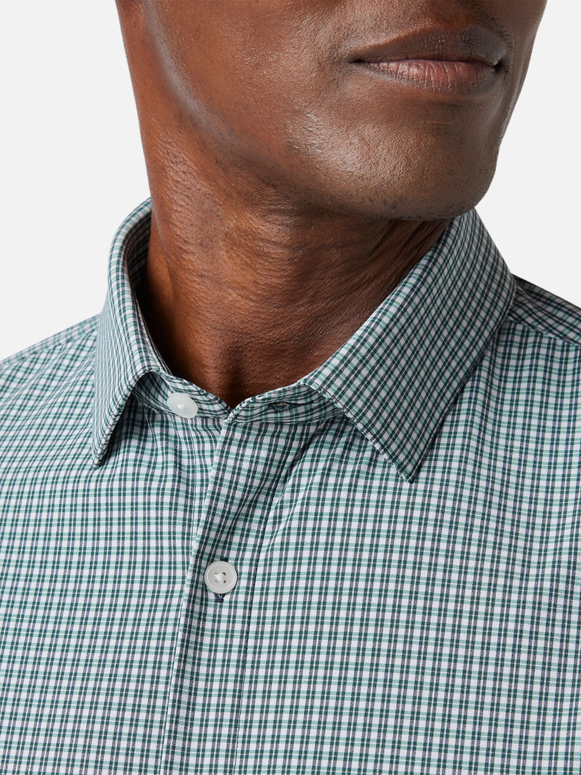 トップス LE Check Wide Regular Collar Shirts Mizzen + Main Leeward LS Dress Shirt - Fir Winston Check – Kempt