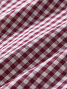 Mizzen + Main Leeward LS Long Sleeve Dress Shirt for Men Button Up Garnet Red Gingham Pattern Athens GA Georgia Kempt Menswear Store Near Me