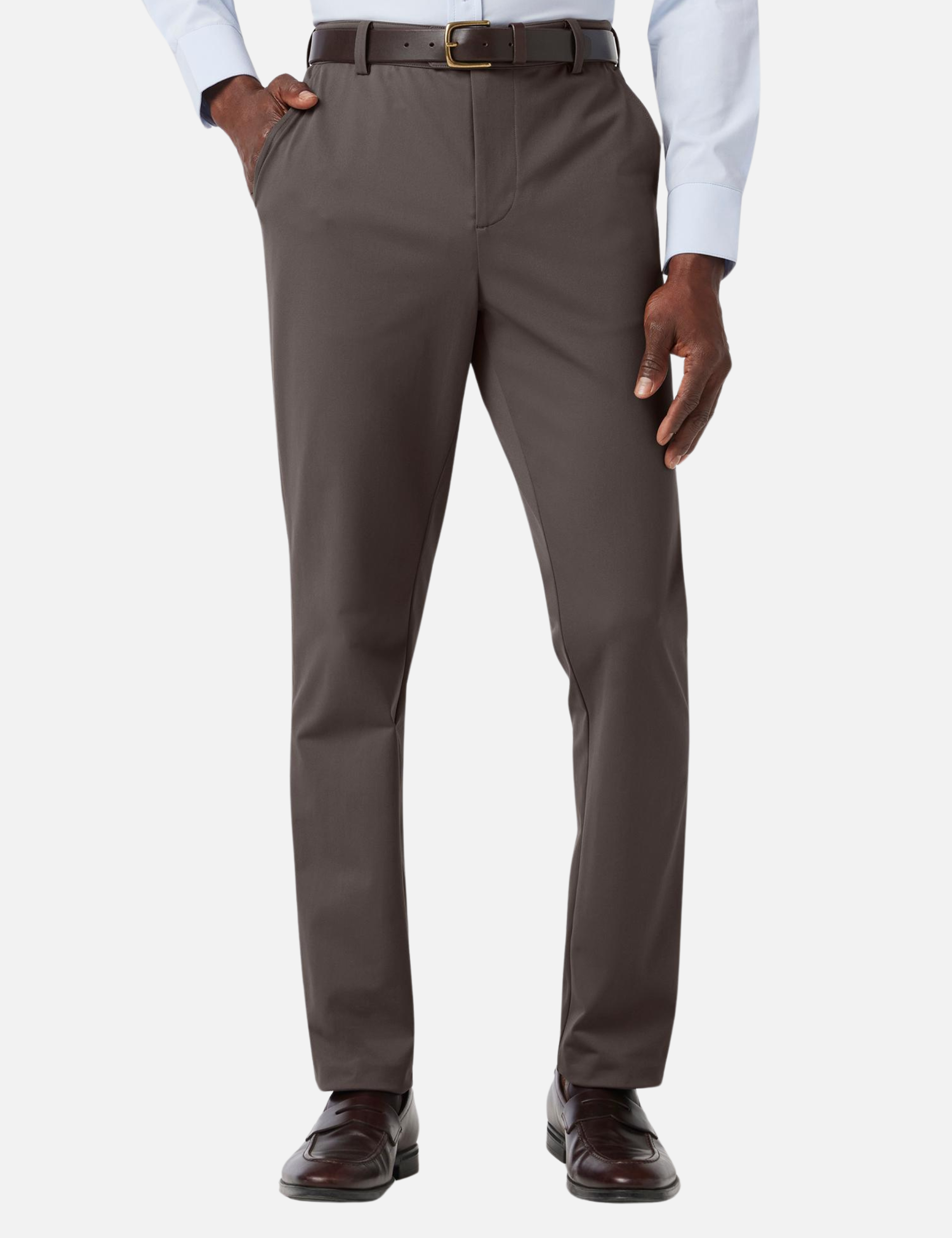 Mizzen + Main Upton Chino Pant Pewter Solid Men’s Dress Pants Formal Bottoms for Men Athens Kempt GA Georgia Menswear Store 
