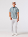 Mizzen + Main Versa SS Short Sleeve Polo Collared Floral Pattern Balsam Fairway Green Athens GA Georgia Kempt Menswear Store Near Me