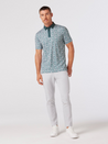 Mizzen + Main Versa SS Short Sleeve Polo Collared Floral Pattern Balsam Fairway Green Athens GA Georgia Kempt Menswear Store Near Me