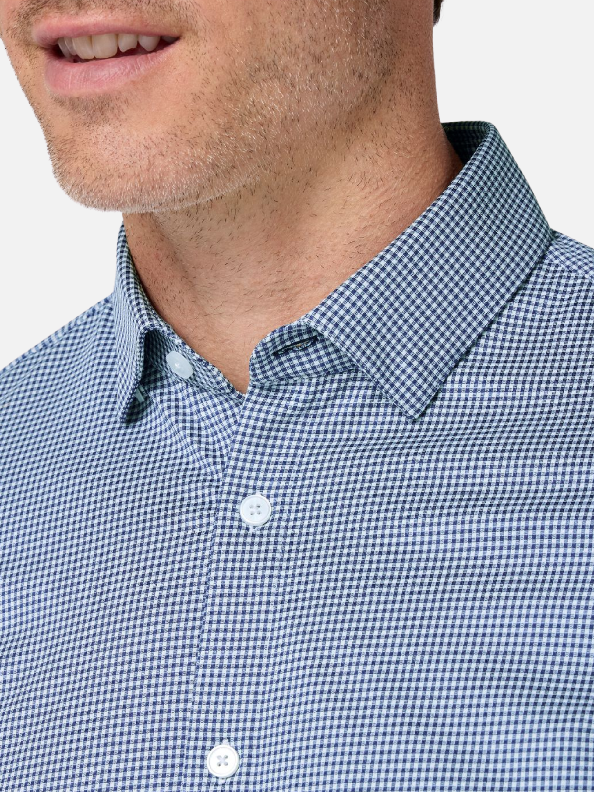 Mizzen + Main Halyard LS Dress Shirt - Navy Peter Gingham