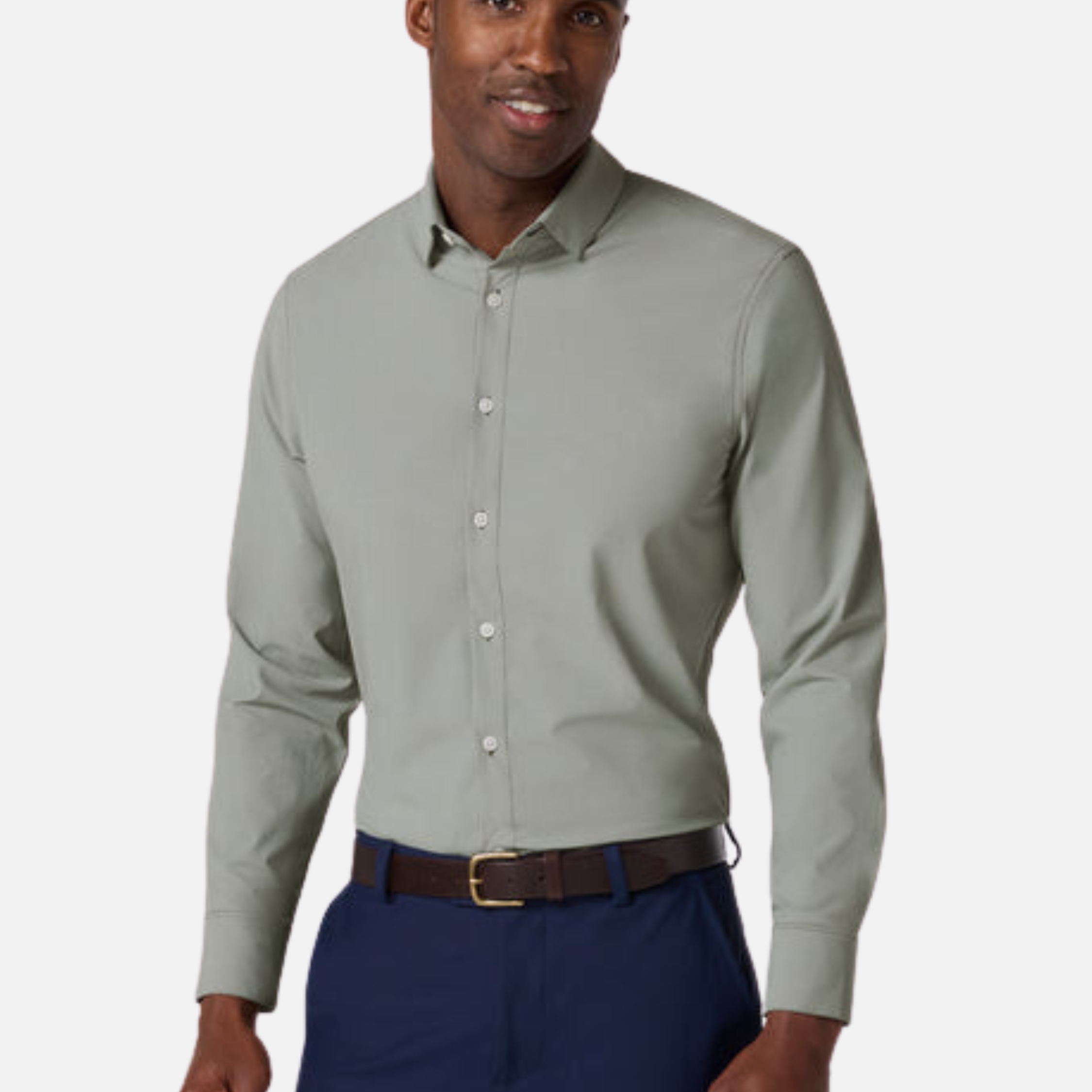 Mizzen + Main Leeward LS Long Sleeve Dress Shirt Formal Work Men’s Tops for Men Olive Green Straton Check Button Down Collared Shirt Fall Winter Fashion Athens GA Georgia Kempt Menswear Store Near Me