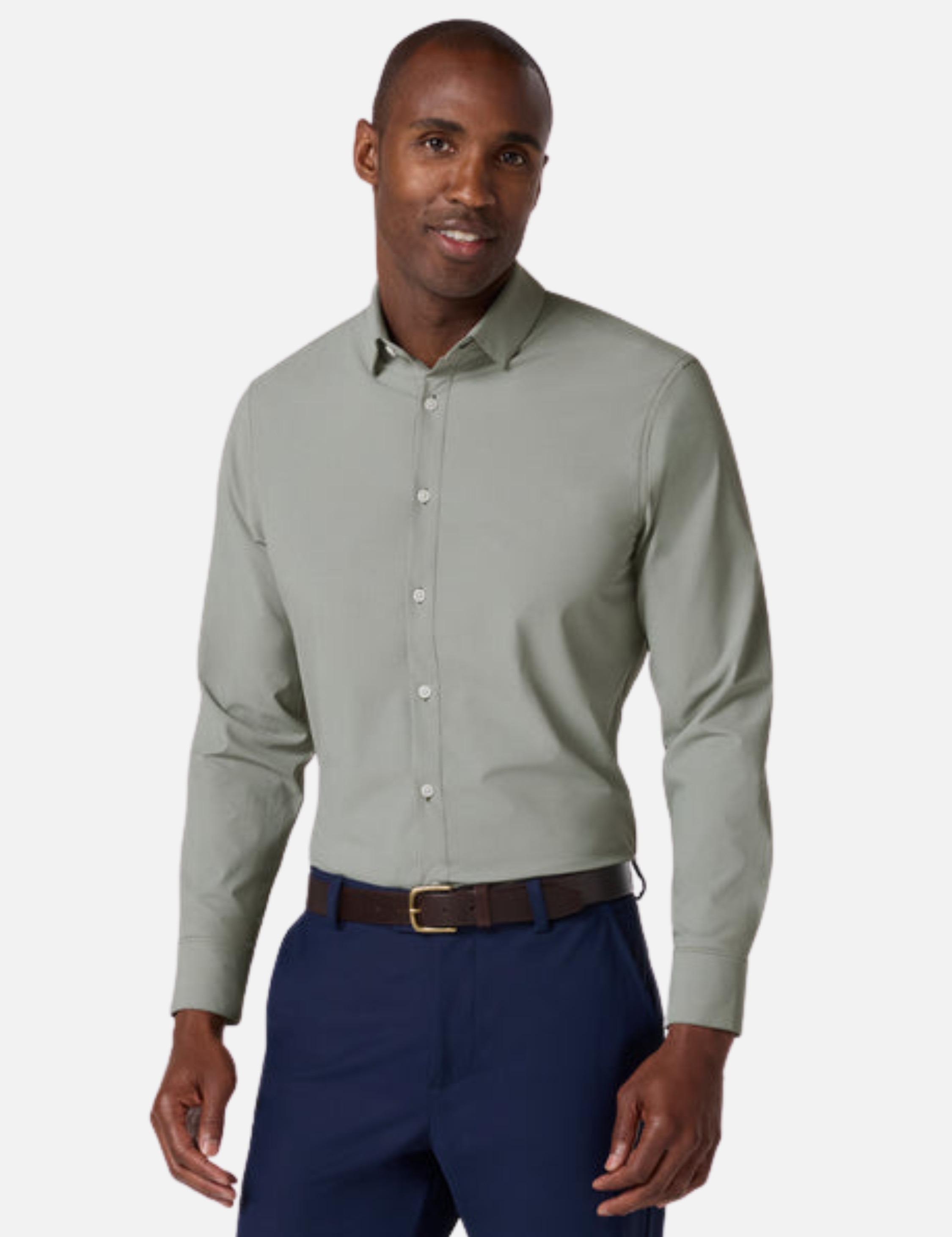 Mizzen + Main Leeward LS Long Sleeve Dress Shirt Formal Work Men’s Tops for Men Olive Green Straton Check Button Down Collared Shirt Fall Winter Fashion Athens GA Georgia Kempt Menswear Store Near Me