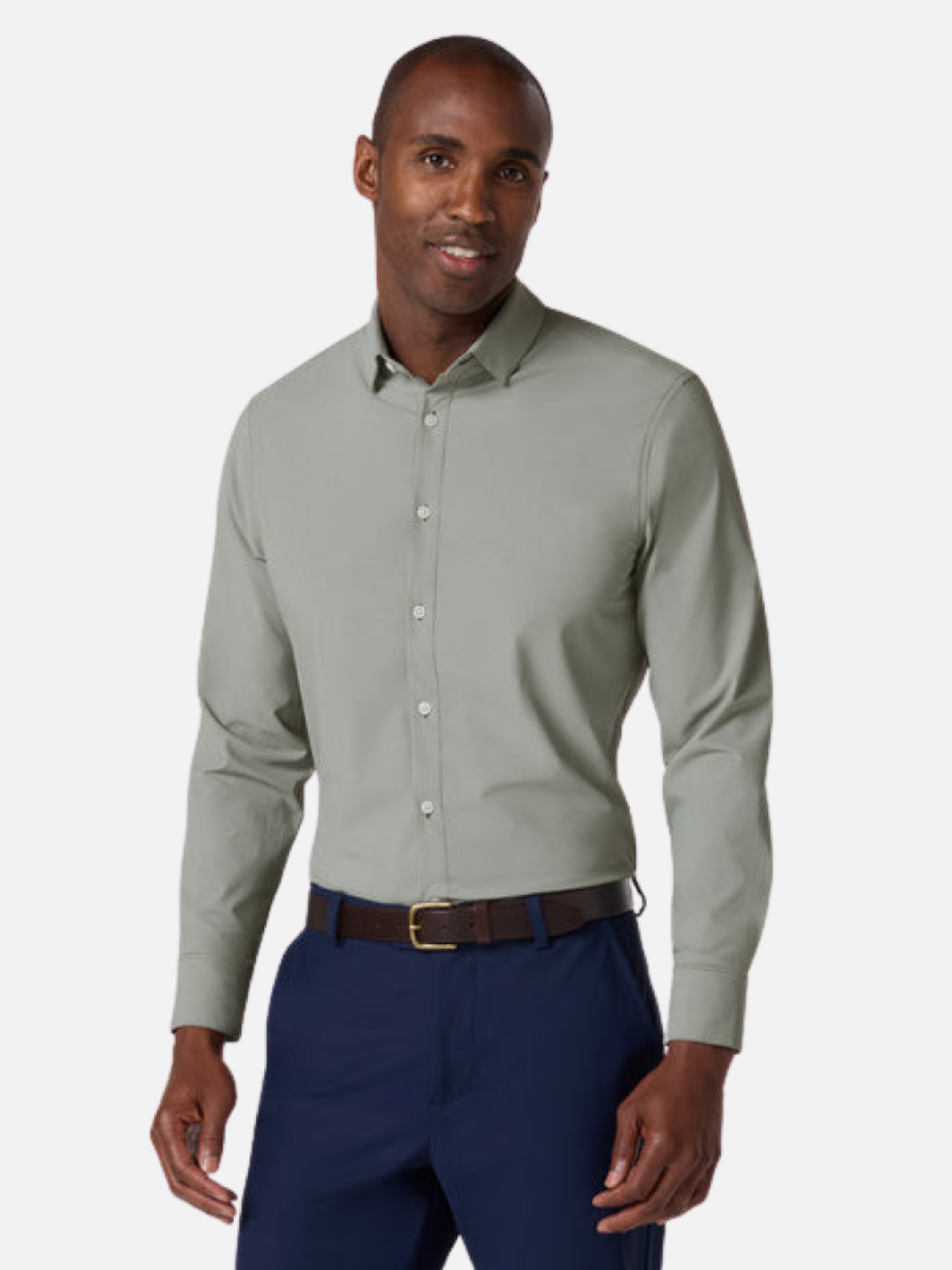 Mizzen + Main Leeward LS Long Sleeve Dress Shirt Formal Work Men’s Tops for Men Olive Green Straton Check Button Down Collared Shirt Fall Winter Fashion Athens GA Georgia Kempt Menswear Store Near Me