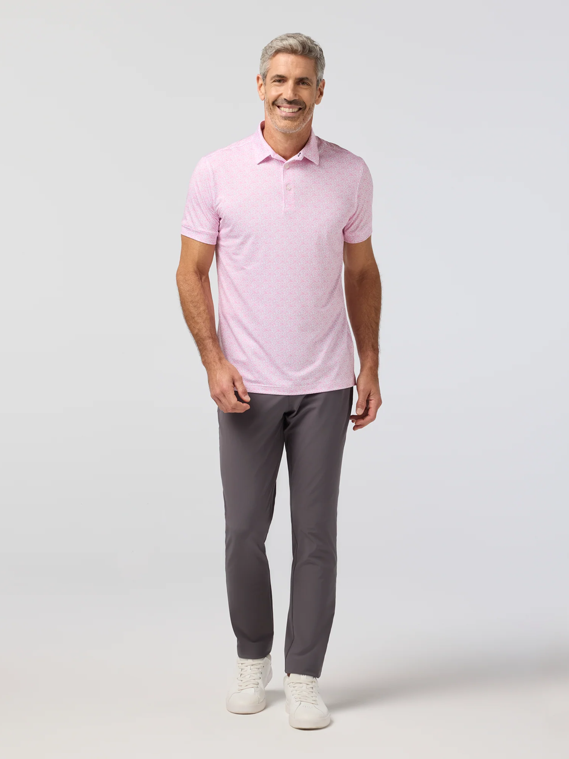 Mizzen + Main Versa Polo - Pink Azaleas