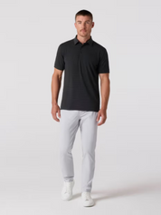 Mizzen + Main Copa SS Short Sleeve Polo Black Men's Performance Polo Shirt For Men Athens GA Georgia Kempt Menswear Store Near Me