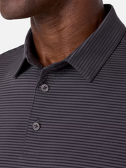 Mizzen + Main Copa Short Sleeve SS Polo Pewter Grey Men's Performance Fabric Polo For Men Athens GA Georgia Kempt Menswear Store Near Me