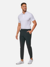 mizzen and main helmsman jogger pant solid black performance material business casual kempt athens ga georgia men's clothing store
