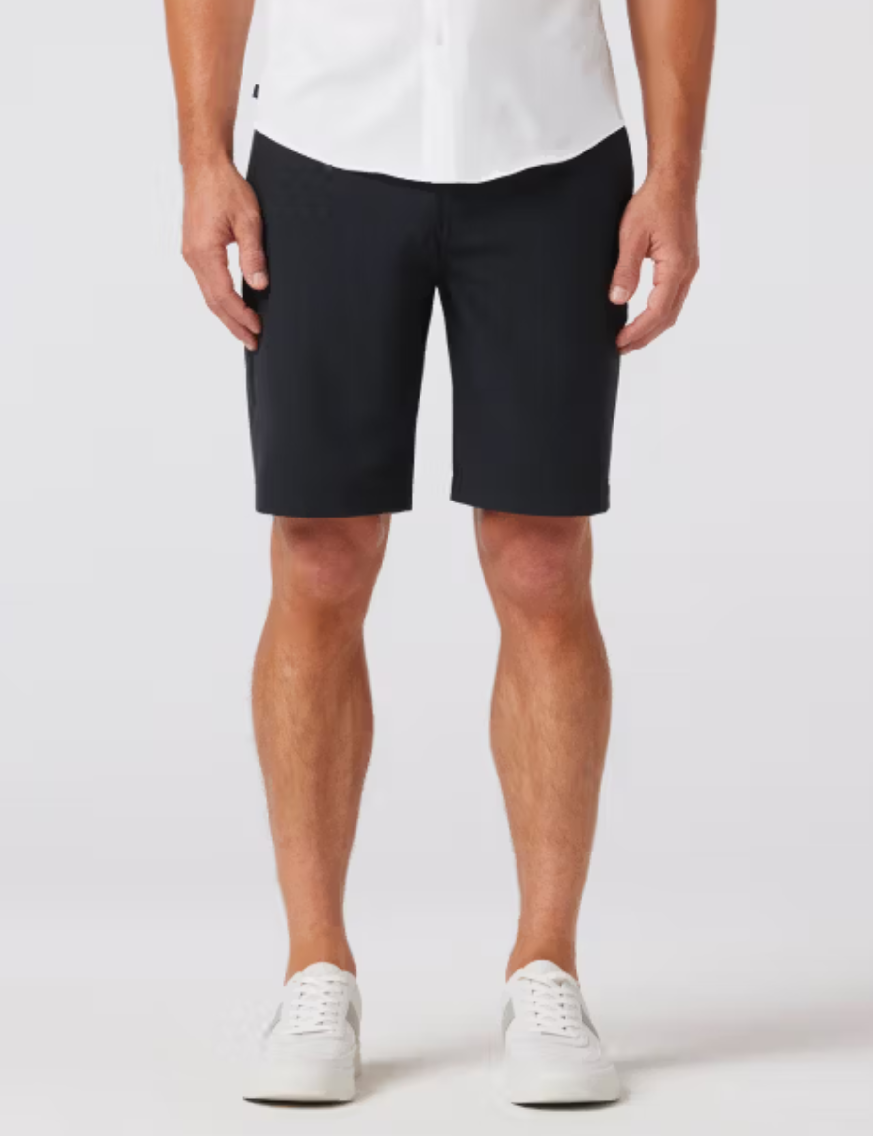 Mizzen + Main Helmsman Short Black Solid Men's Performance Golf Short Bottoms For Men Athens GA Georgia Kempt Menswear Store Near Me